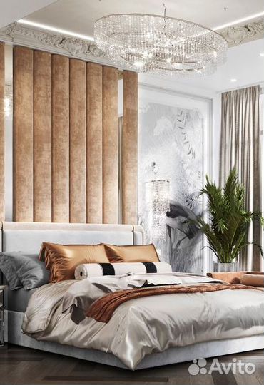 Мягкие стеновые панели для создания интерьера