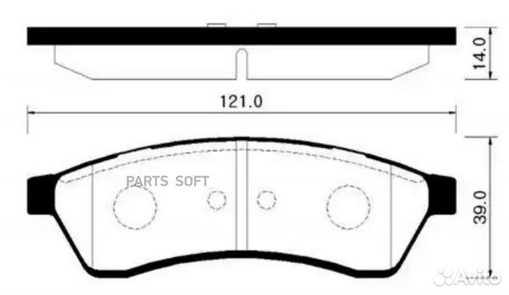 HSB HP2009 Колодки тормозные дисковые