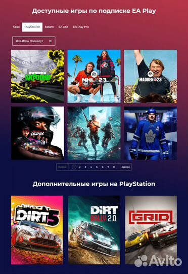 Подписка PS Plus EA Play Игры PS4 PS5 + NBA 2K23