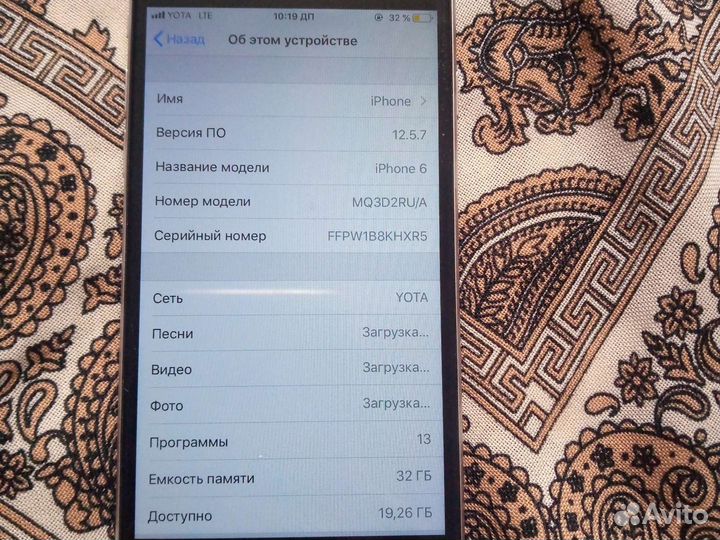 Телефон iPhone 6 32г