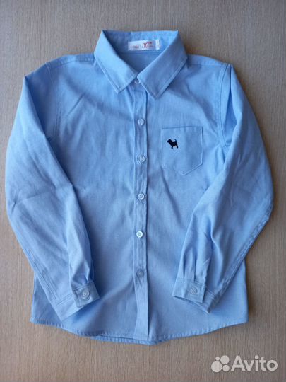 Рубашка голубая
