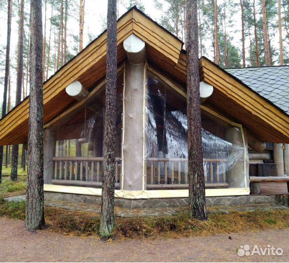 Мягкие окна для беседки