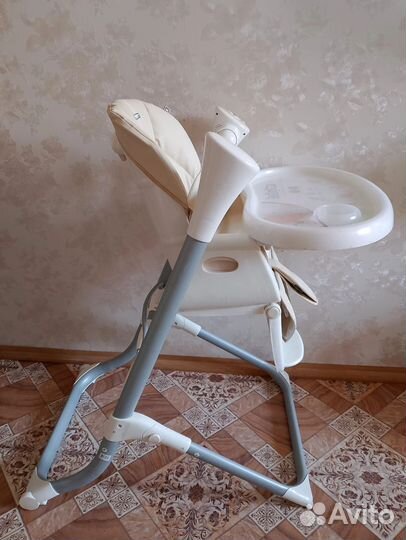 Стул для кормления-качель для малышей 2в1