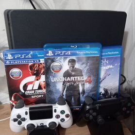 Sony playstation 4 slim 500gb с играми