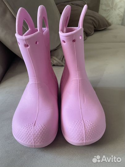 Сапоги crocs c10 для девочки резиновые