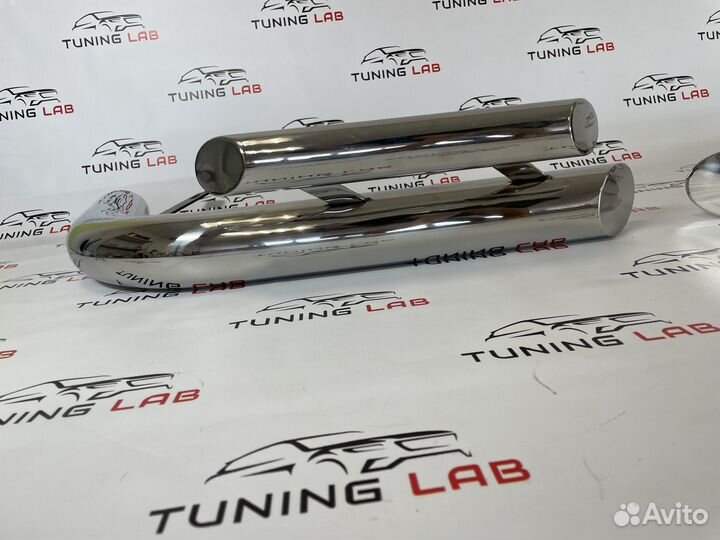 Prado 150 Уголки защитные заднего бампера