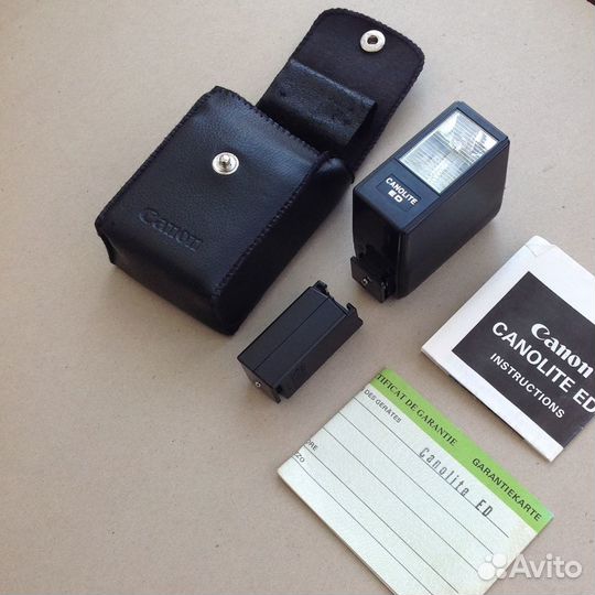 Фотовспышка винтажная Canon Canolite ED