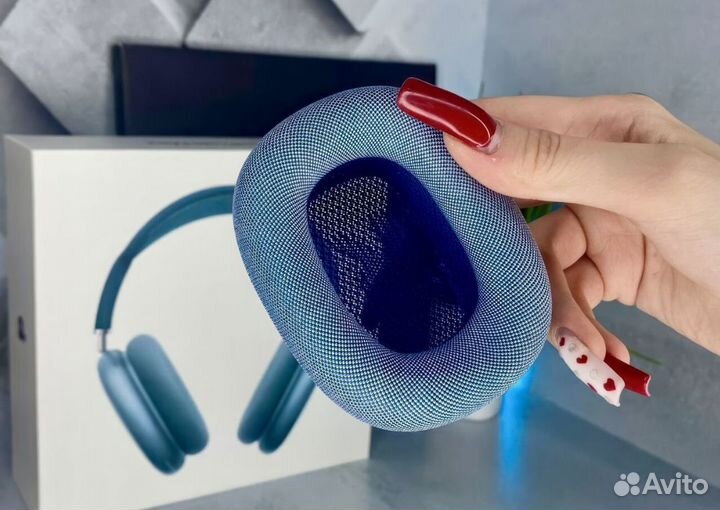 Airpods Max Sky Blue голубой цвет титановый сплав