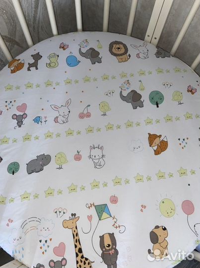 Матрас детский круглый 75 на 75