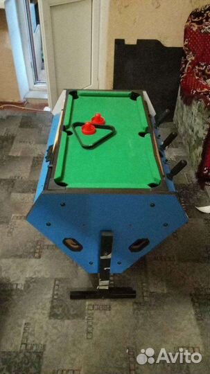 Аэрохоккей/кикер/бильярд 3 в 1