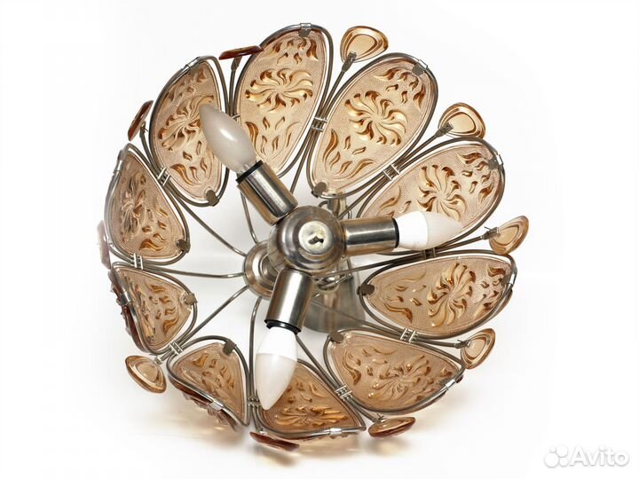 Люстра «Хризантема» СССР, Ретро, Винтаж