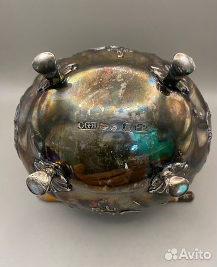 Европейское серебро - сахарница Швеция