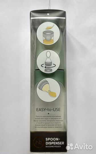 Ложка-дозатор Happy Baby olive