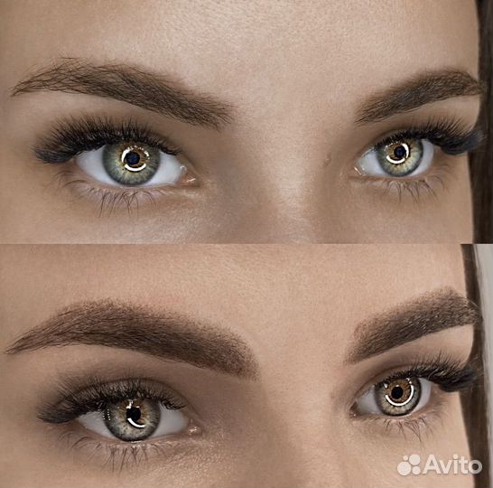 Перманентный макияж бровей губ и век татуаж