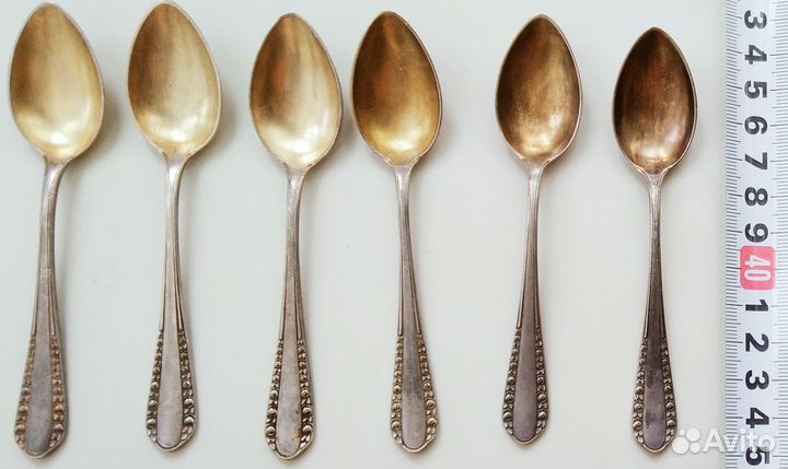 Ложка десертная/кофейная. Посеребрение,клеймо