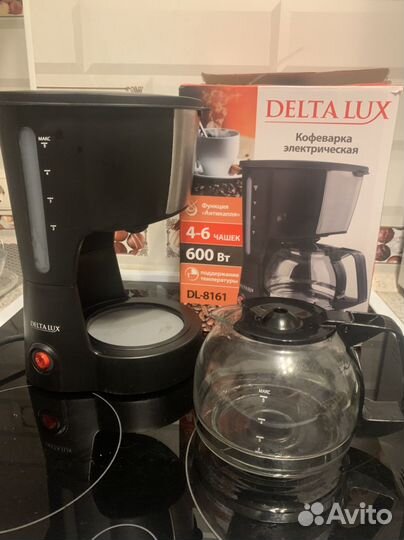 Кофеварка капельная delta lux