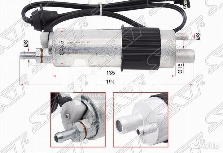 Топливный насос Mercedes W202/S202 93-00 (с провод