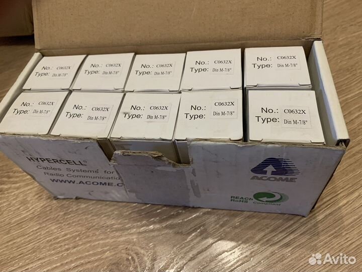 Разъемы для излучающего кабеля.Компании acome