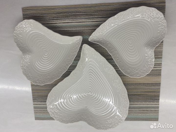 Тарелка сервировочная сердце. Блюдо