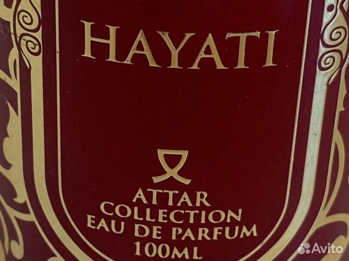 Attar collection hayati остаток духи