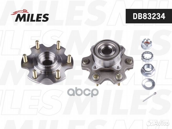 Ступица колеса передняя с подшипником mitsubish