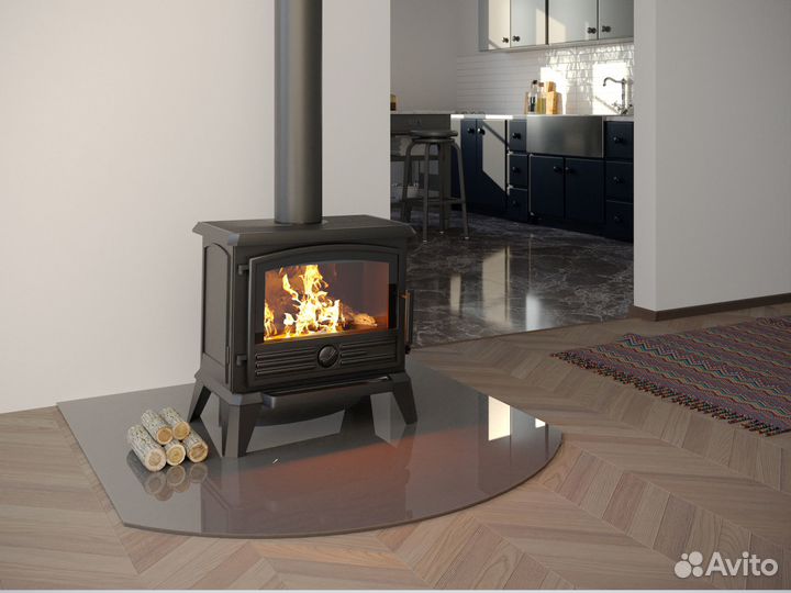 Печь-камин everest F8 Эверест