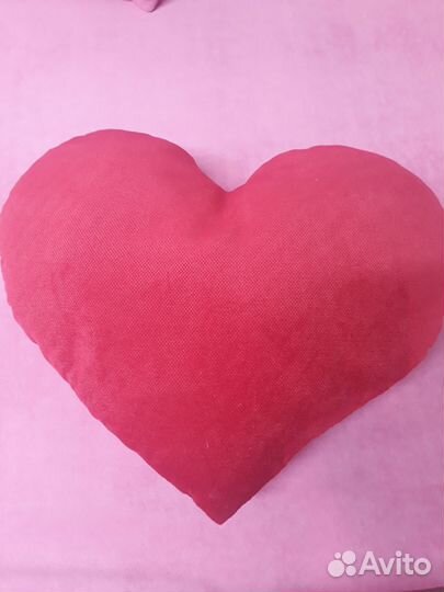 Подушка сердце (флок)