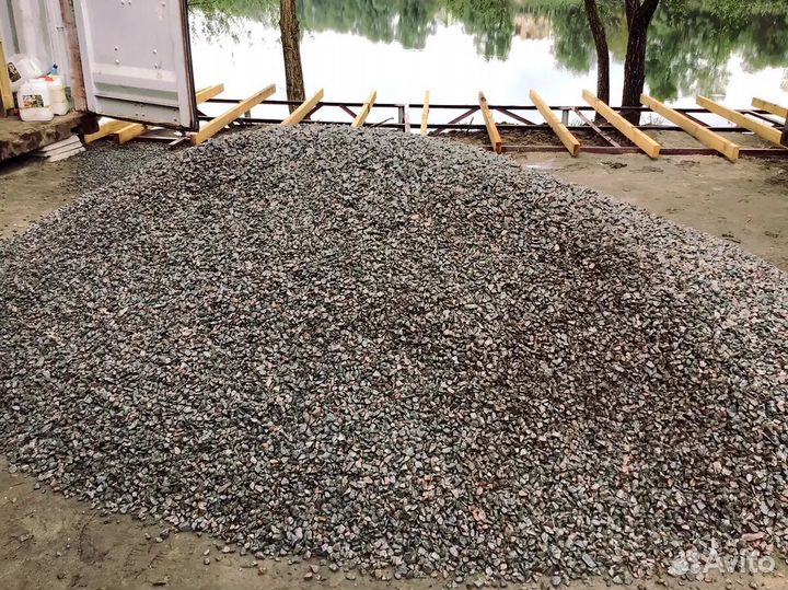 Щебень, песок