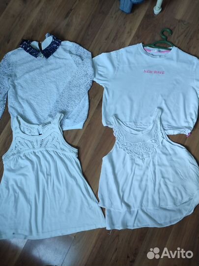 Блузка и топы белые, р. 152-164