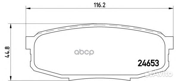 Колодки тормозные toyota land cruiser 200 07- 4
