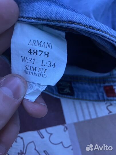 Джинсовые шорты Armani