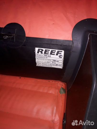 Лодка reef 390fнд с фальшбортом+ плм Mercury 15 mн