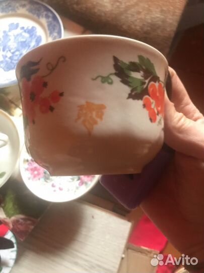 Чашки фарфоровые СССР Сумской фз