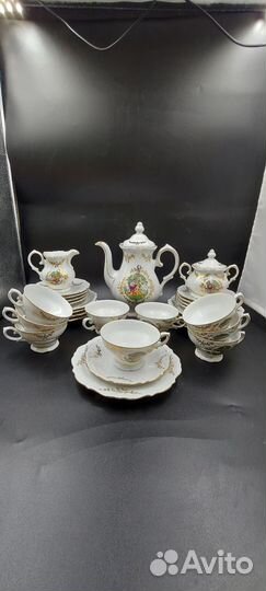 Антикварный кофейный сервиз reichenbach bavaria