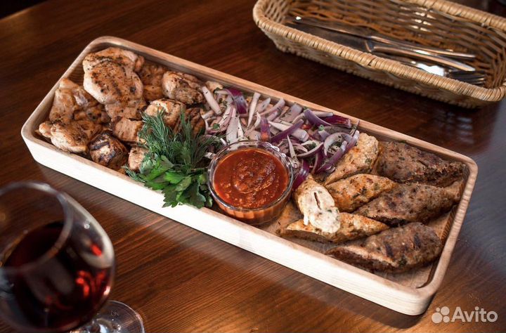 Блюдо деревянное