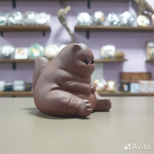 Чайная фигурка “Кот”, глина