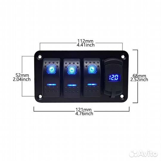 Панель управления для лодки-катера