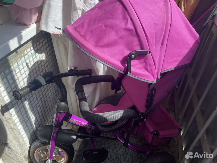 Детский велосипед с родительской ручкой