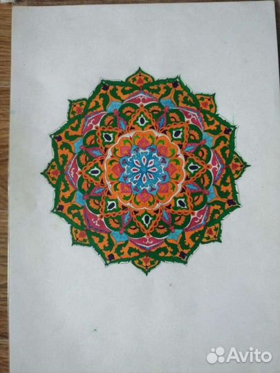 Тибетские мандалы рисунок