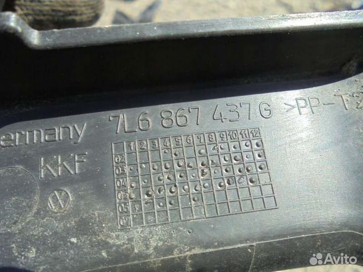 Накладка петли багажника Volkswagen Touareg 7L6