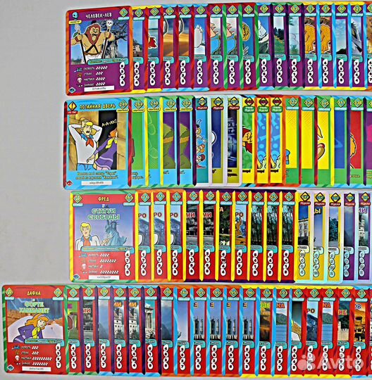 Скуби-Ду Великие Тайны Мира Карточки 2012, 127 шт