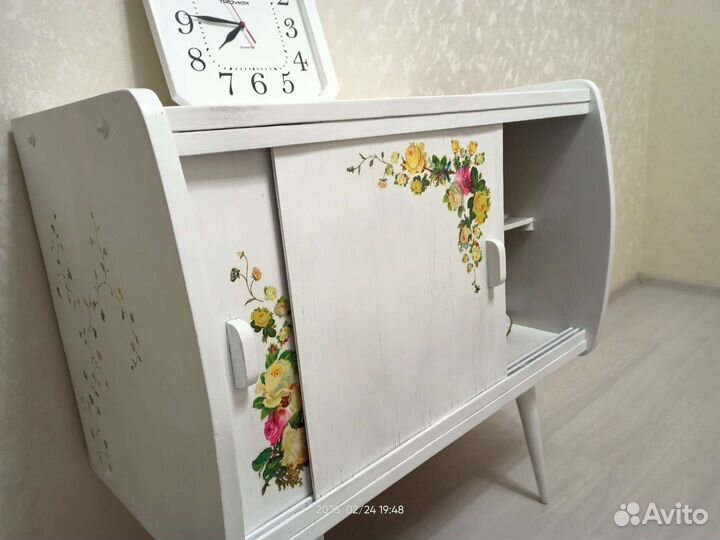 Тумба ретро СССР (декупаж)