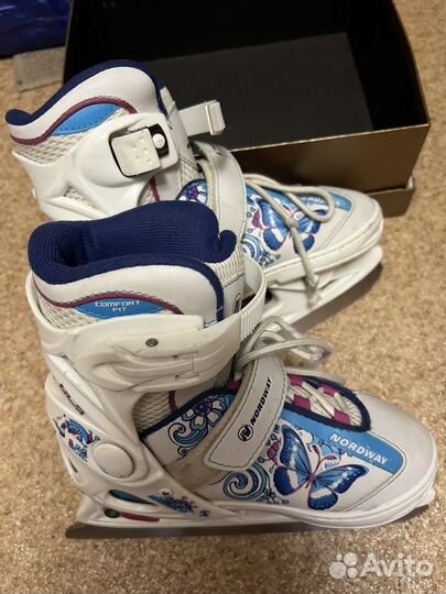 Коньки детские раздвижные nordway 30 33
