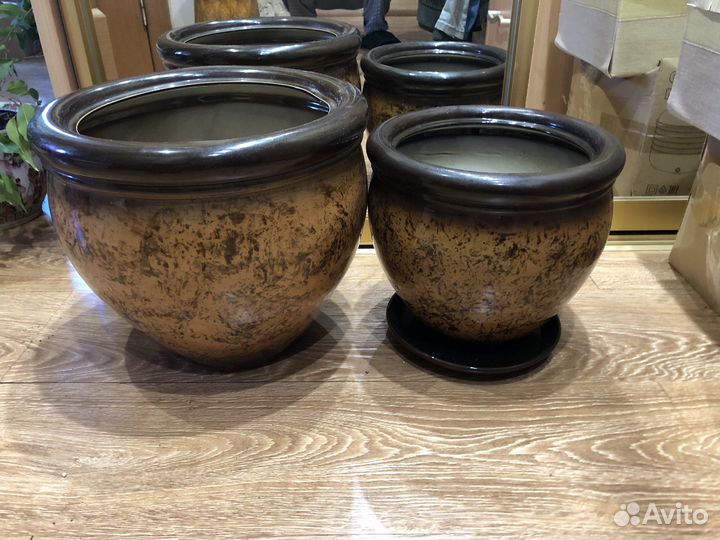 Горшки напольные керамические
