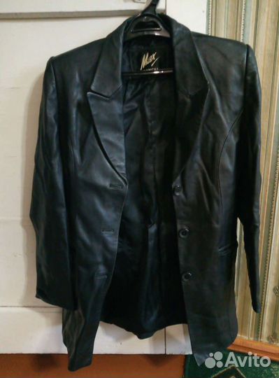Пиджак кожаный