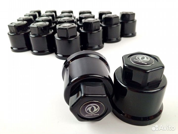 Новые колпачки 32мм Премиум чёрные Dong Feng 60шт