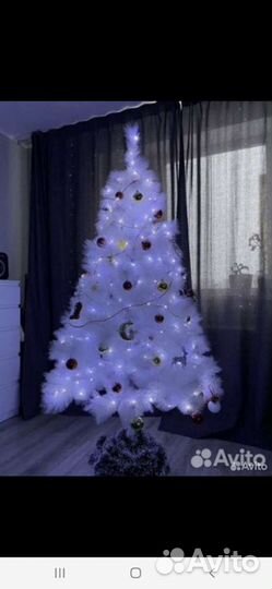 Елка искусственная 180 белая