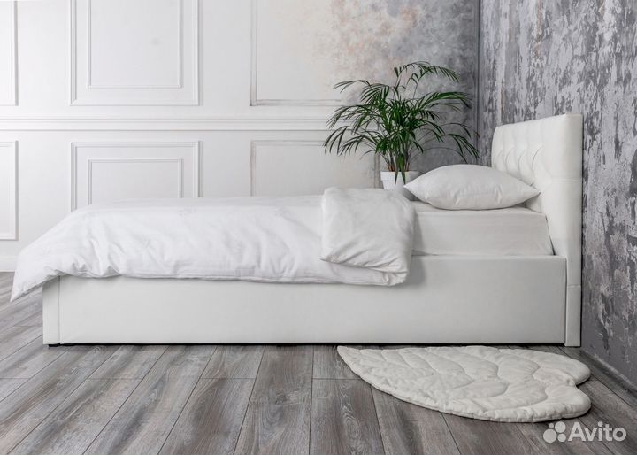 Кровать односпальная 90х200 с матрасом