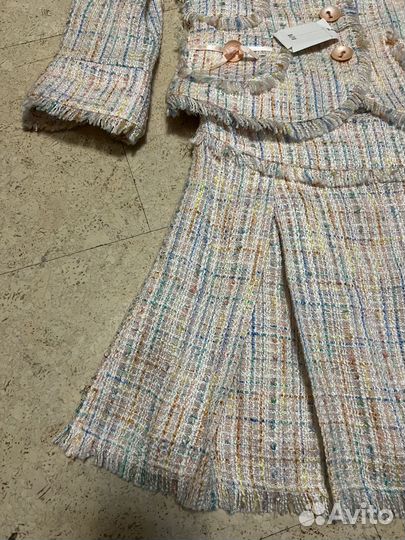 Твидовый костюм на девочку полростка 42