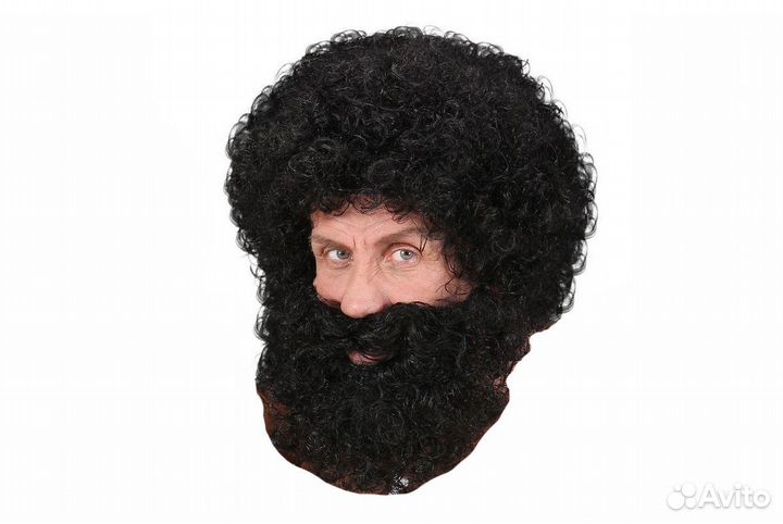 Парик Дикаря с бородой карнавальный